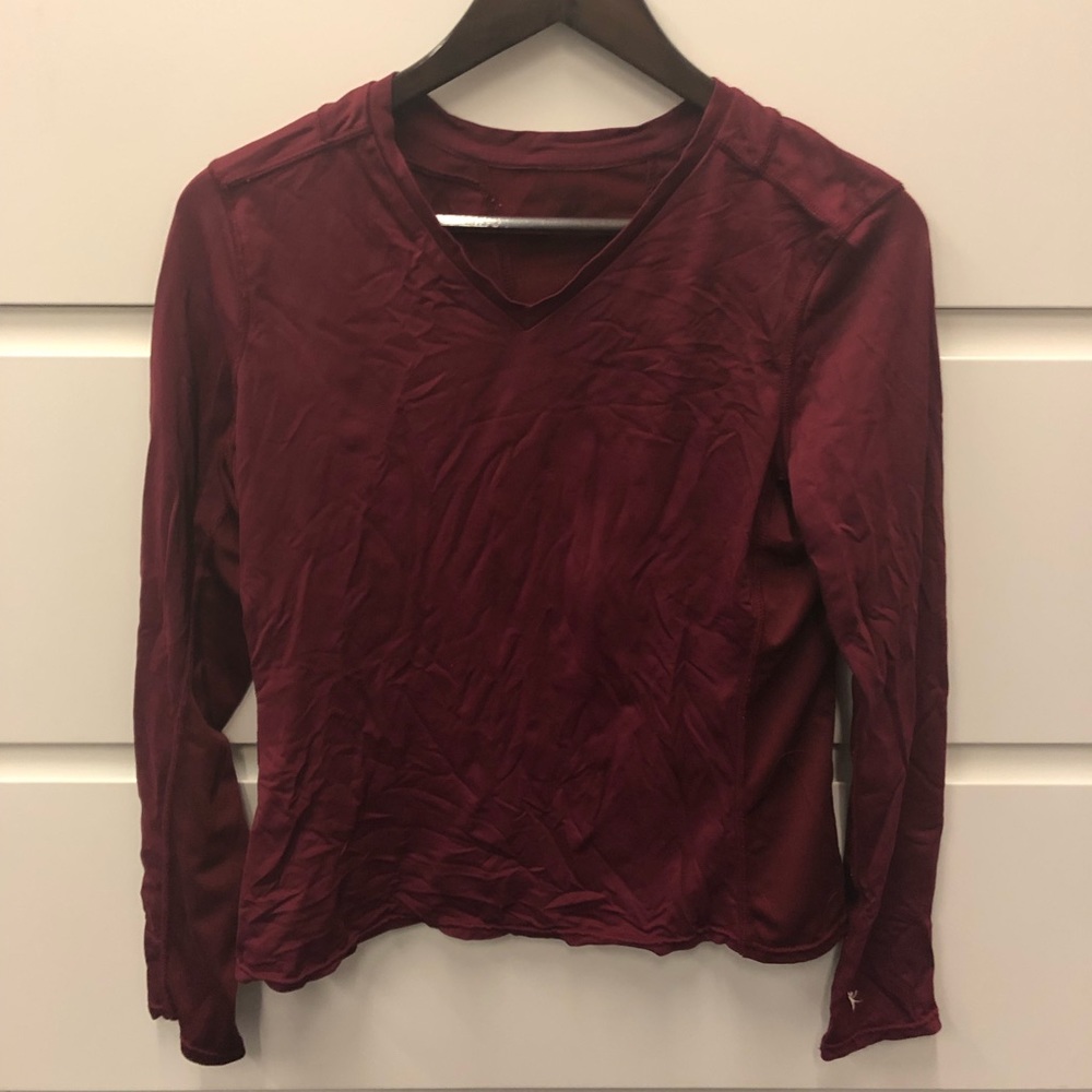 Maroon Danskin Workout Shirt
